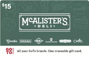 MCALISTER'S Gift Card